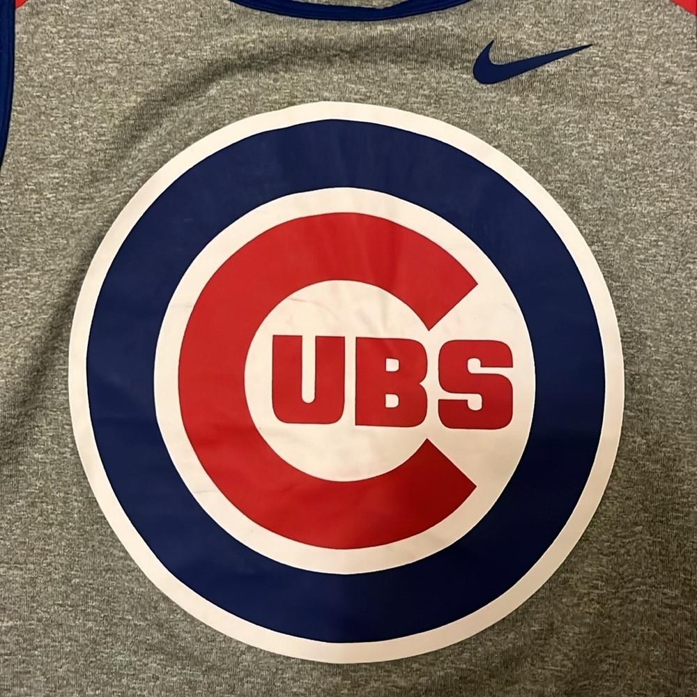 Nike Chicago Cubs Gray and Red razorback Tank Top size small - Picture 8 of 8